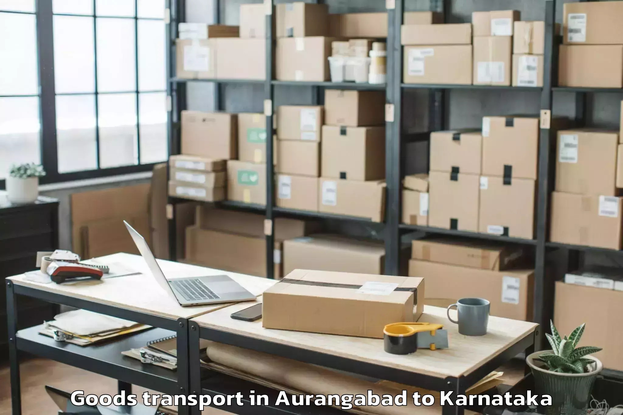 Trusted Aurangabad to Kollur Goods Transport